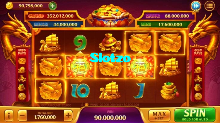 Slotzo casino presented on mobile device in Pakistan with slots and live games